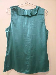 Satin Sleeveless Top