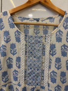 Floral Print Kurta