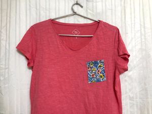 Tex Pink Cotton T Shirt