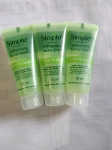 Simple Refreshing Facial Wash Pack Of 3