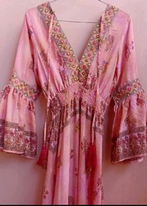 Floral Pink Maxi Dress