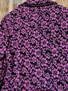 Floral Netted 3 Buttons Blazer