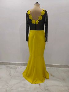 Elegant Yellow Maxi Dress