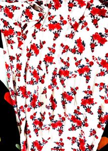 Floral Cowl Neck Dress