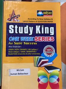 Mcom Final Year Books Of Study King One Week Serie