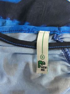 Newme Blue Sheer Dress