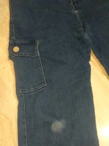 Vintage Flare Cargo Jeans