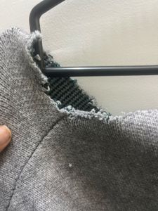 Argyle Pattern Grey Pullover