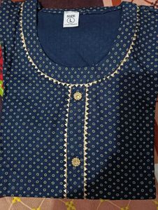 Navy Blue Polka Dot Cord Set