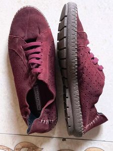 Burgundy Casual Shoes