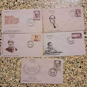 5 1960s FDCs Of Great Personalities