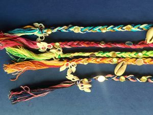Navratri Braided Hair Tie with Shells
