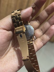 Fossil Rose Gold Wrist Watch For Women