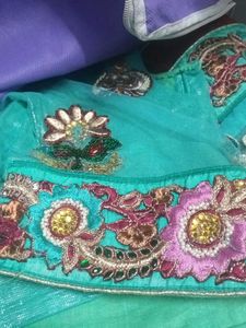 Beautiful Turquoise Saree