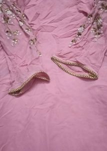 Pink Embellished Shrara Suit