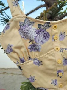 Floral Print Crop Top