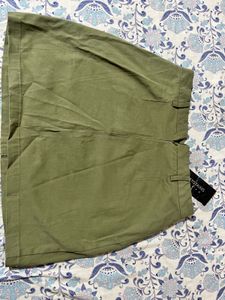 Tokyo Talkies Olive Mini Skirt