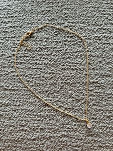 Minimal Gold Solitaire Pendant Necklace