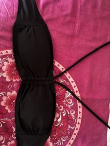 Black Bandeau Bikini Top