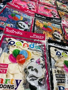 Panda Party Balloons Packets (Decoration Items)