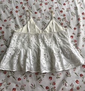 Embroidered Crop Top