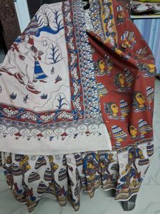 GentlyUsed Hand-Painted KalamkariSaree With Blouse