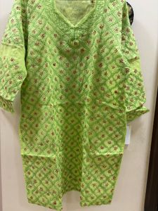 Cotton Chikankari Kurta Dupatta Pants