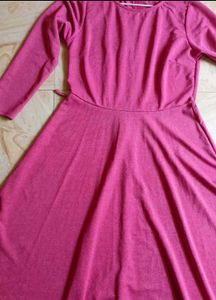 Miss Olive Pink Skater Dress.