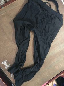 Black parachute pants