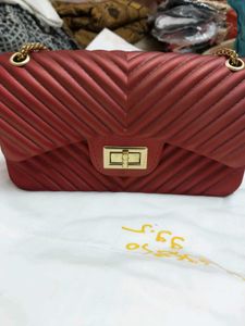Quilted Chevron Crossbody Bag