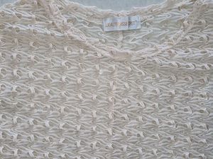 Crochet Cream Knit Top