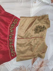 Red &amp; Gold Lehenga Choli