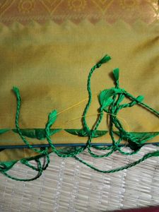 Elegant double shade Green Saree