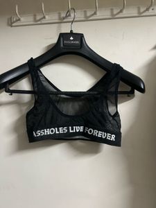Black Sheer Mesh Bralette