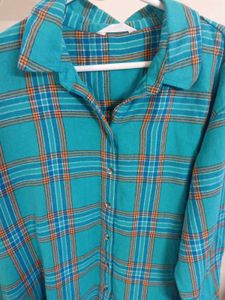 Souled store Aruba Plaid Oversized boyfriend S