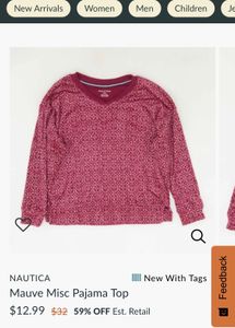 Nutica Pajama Top