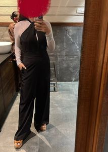 Elegant Black Halter Jumpsuit