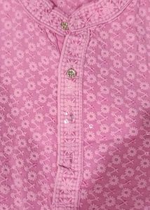 Festive Chikanwork Kurta Pajama For men
