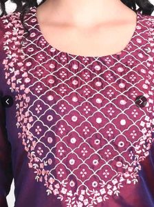 Purple Embroidered Salwar Suit