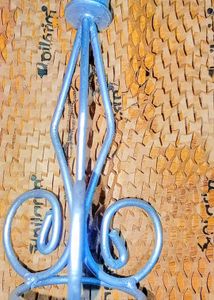 Silver Metal Candle Holder