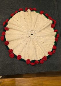 Handmade Crocheted Rose Blankie