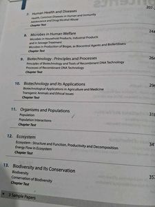 CBSE Biology Class 12