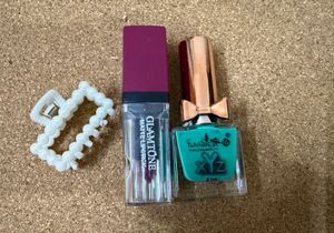 Makeup Bundle: Lipstick, Polish &amp; Hair Clip