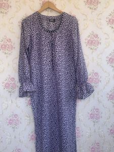 Cheetah Print Long Kurti