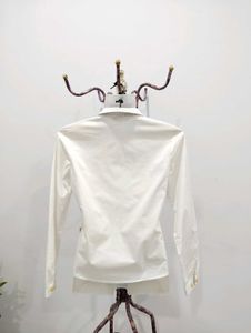 White Frill Top