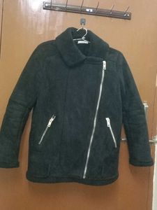 Black Faux Shearling Jacket