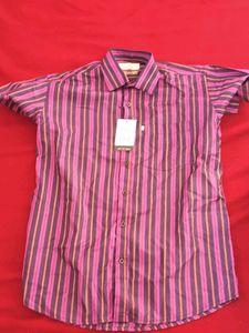 Stripped Size Half Hand Shirt
