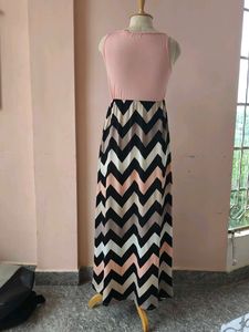 Chevron Maxi Dress