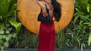 NEWME - ✨ Elegant Burgundy Satin Maxi Dress 💃🌹