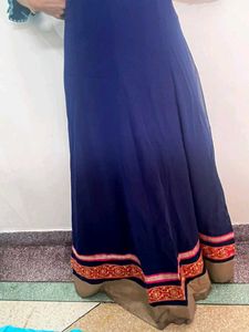 Elegant Blue Ethnic Skirt
